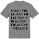 Mid Heather Gray t-shirt med Håmmifolk ordlek t-shirt