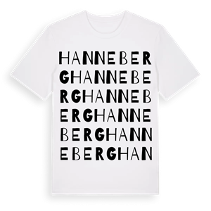 Hanneberg ordlek t-shirt – ekologisk bomull t-shirt från PinShirt