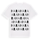 White t-shirt med Hara ordlek t-shirt