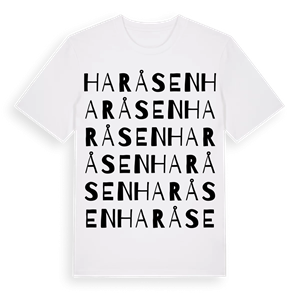 Haråsen ordlek t-shirt – ekologisk bomull t-shirt från PinShirt