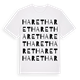 White t-shirt med Haret ordlek t-shirt