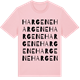 Pink Cotton t-shirt med Hargene ordlek t-shirt