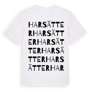 Harsätter ordlek t-shirt – ekologisk bomull t-shirt från Pinshirt