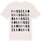 Vintage White t-shirt med Hasselbol ordlek t-shirt