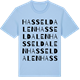 Blue Soul t-shirt med Hasseldalen ordlek t-shirt