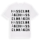 Hasseldrågen ordlek t-shirt