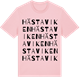Pink Cotton t-shirt med Hästaviken ordlek t-shirt