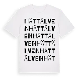 Hättälven ordlek t-shirt – ekologisk bomull t-shirt från Pinshirt