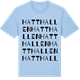 Blue Soul t-shirt med Hatthallen ordlek t-shirt