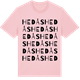 Pink Cotton t-shirt med Hedås ordlek t-shirt