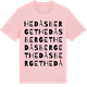Pink Cotton t-shirt med Hedåsberget ordlek t-shirt