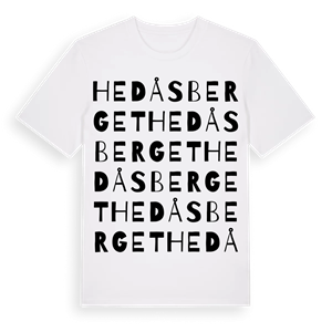 Hedåsberget ordlek t-shirt – ekologisk bomull t-shirt från PinShirt