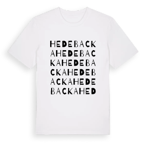 Hedebacka ordlek t-shirt – ekologisk bomull t-shirt från PinShirt