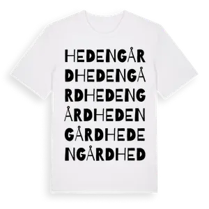 Hedengård ordlek t-shirt – ekologisk bomull t-shirt från Pinshirt