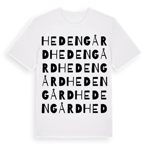 Hedengård ordlek t-shirt – ekologisk bomull t-shirt från PinShirt