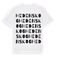 White t-shirt med Hedenskog ordlek t-shirt