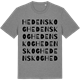 Mid Heather Gray t-shirt med Hedenskog ordlek t-shirt