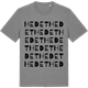 Mid Heather Gray t-shirt med Hedet ordlek t-shirt