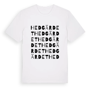 Hedgärdet ordlek t-shirt – ekologisk bomull t-shirt från PinShirt