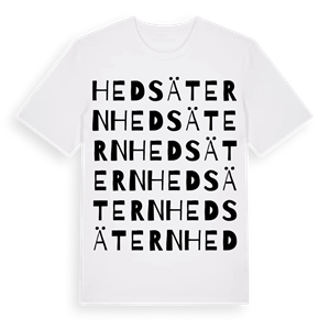 Hedsätern ordlek t-shirt – ekologisk bomull t-shirt från PinShirt