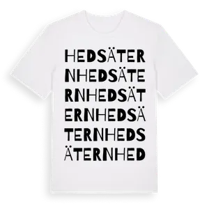 Hedsätern ordlek t-shirt – ekologisk bomull t-shirt från Pinshirt