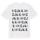 White t-shirt med Hejkila ordlek t-shirt