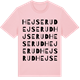 Pink Cotton t-shirt med Hejserud ordlek t-shirt