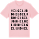 Pink Cotton t-shirt med Helgelund ordlek t-shirt