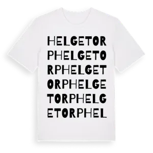 Helgetorp ordlek t-shirt – ekologisk bomull t-shirt från Pinshirt