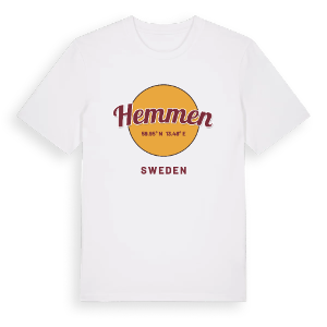 Hemmen cirkel t-shirt – ekologisk bomull t-shirt från PinShirt