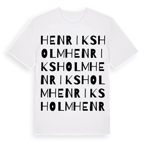 Henriksholm ordlek t-shirt – ekologisk bomull t-shirt från Pinshirt
