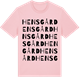 Pink Cotton t-shirt med Hensgård ordlek t-shirt