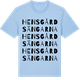 Blue Soul t-shirt med Hensgårdsängarna ordlek t-shirt