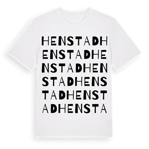 Henstad ordlek t-shirt – ekologisk bomull t-shirt från PinShirt