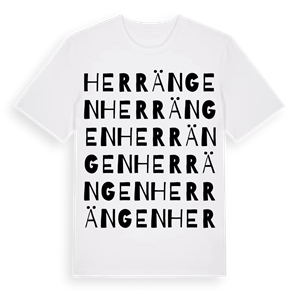 Herrängen ordlek t-shirt – ekologisk bomull t-shirt från PinShirt