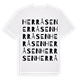 White t-shirt med Herråsen ordlek t-shirt