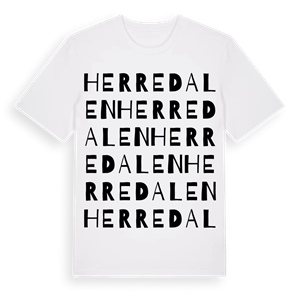 Herredalen ordlek t-shirt – ekologisk bomull t-shirt från Pinshirt