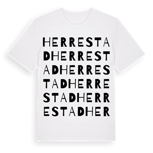 Herrestad ordlek t-shirt – ekologisk bomull t-shirt från PinShirt