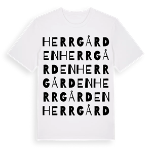 Herrgården ordlek t-shirt – ekologisk bomull t-shirt från PinShirt