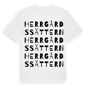 Herrgårdssättern ordlek t-shirt – ekologisk bomull t-shirt från Pinshirt
