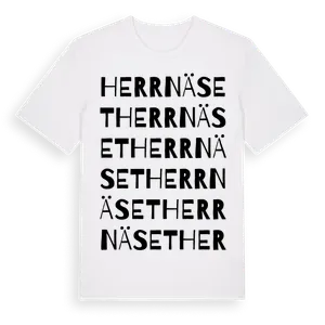 Herrnäset ordlek t-shirt – ekologisk bomull t-shirt från Pinshirt