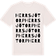 Vintage White t-shirt med Herrsjötorp ordlek t-shirt