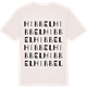 Vintage White t-shirt med Hibbel ordlek t-shirt