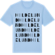 Blue Soul t-shirt med Hildelund ordlek t-shirt