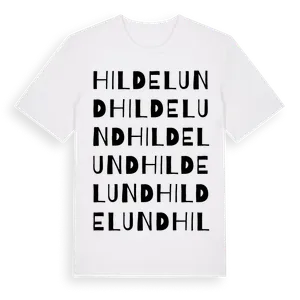 Hildelund ordlek t-shirt – ekologisk bomull t-shirt från Pinshirt