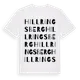 White t-shirt med Hillringsberg ordlek t-shirt