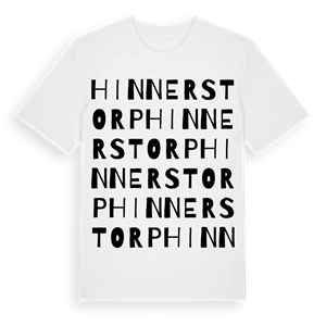Hinnerstorp ordlek t-shirt – ekologisk bomull t-shirt från PinShirt