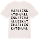 Vintage White t-shirt med Hjälleskate ordlek t-shirt