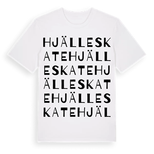 Hjälleskate ordlek t-shirt – ekologisk bomull t-shirt från PinShirt