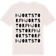 Vintage White t-shirt med Hjortstorp ordlek t-shirt